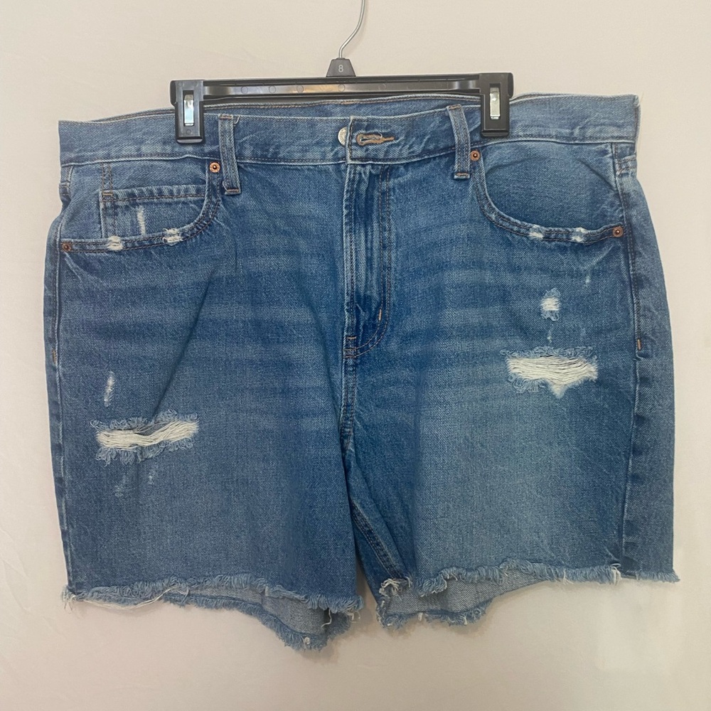 Women's Blue Jean Shorts - Picture 1 of 2